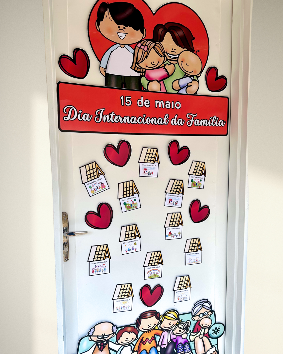 Arquivo para decoração de porta Dia Internacional da Família. - Image 4