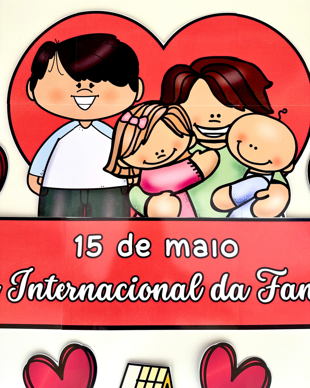 Arquivo para decoração de porta Dia Internacional da Família. - Image 2