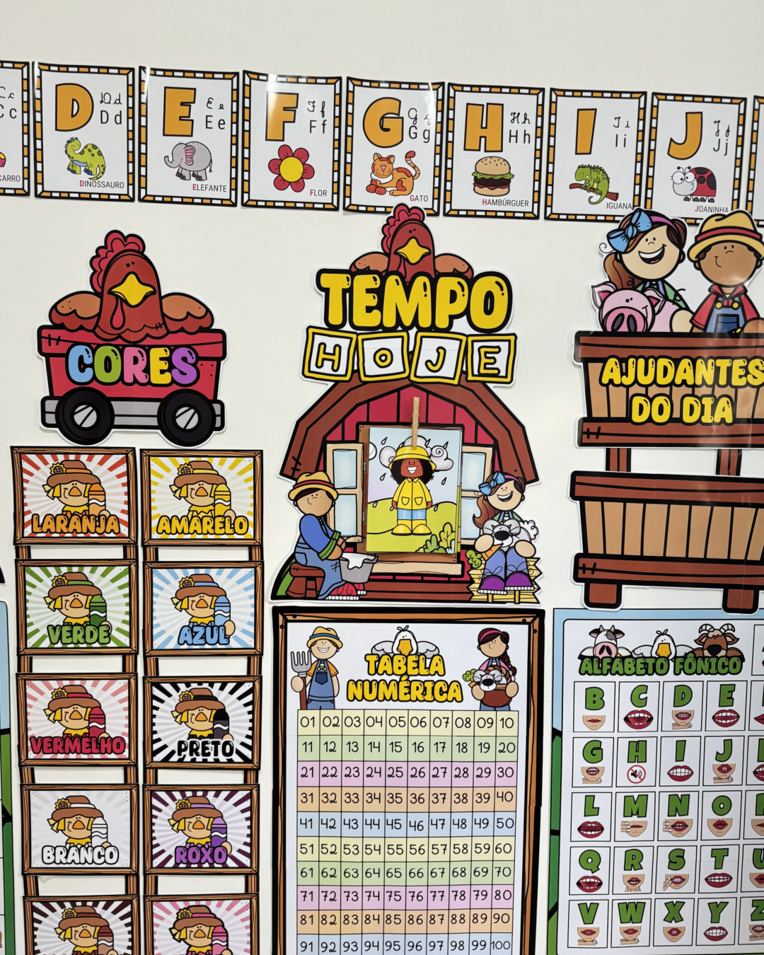 Kit Ornamentação de Sala de Aula – Tema Fazendinha - Image 9