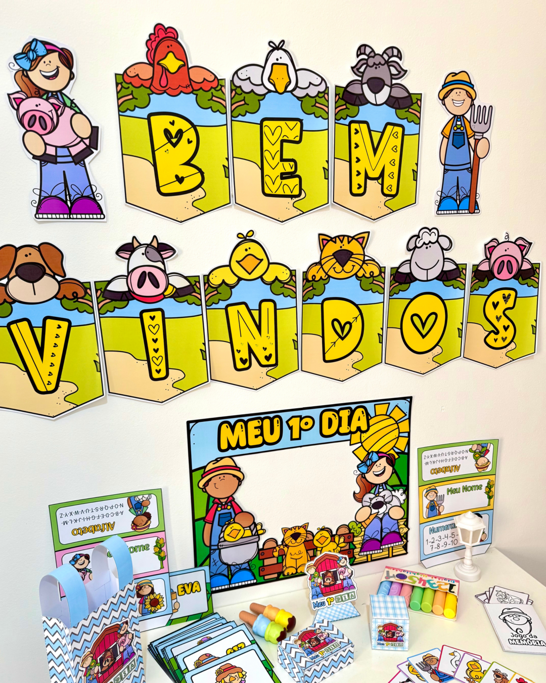 Kit Ornamentação de Sala de Aula – Tema Fazendinha - Image 15