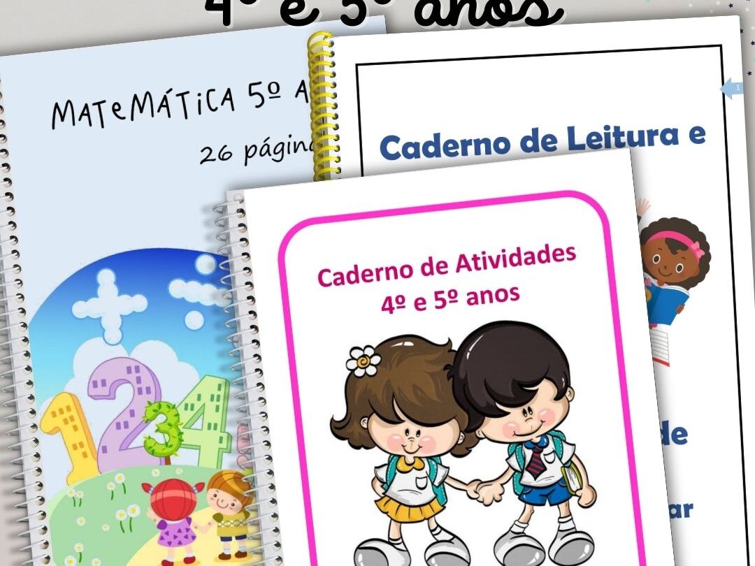 Pacote de Atividades 4º e 5º Anos Português e Matemática 134 pág.