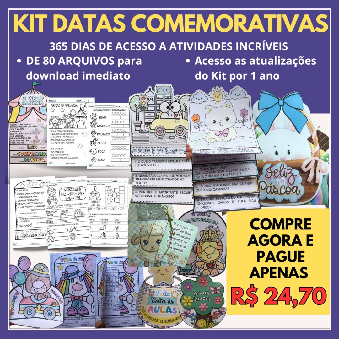 Kit Datas Comemorativas com Atualizações – KIDATAS