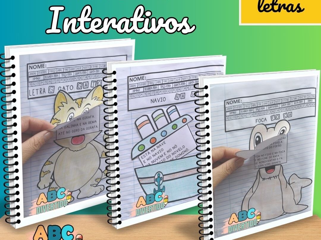 Textos interativos de a a z para imprimir
