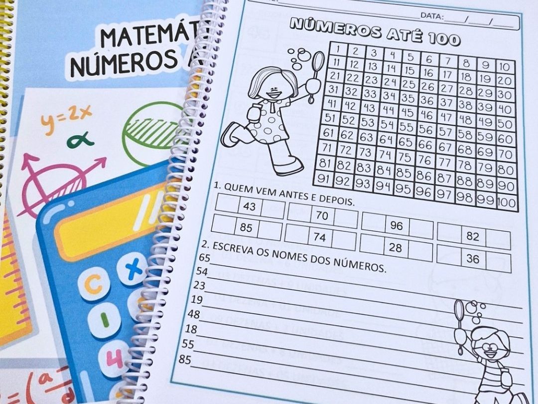 26 Pág. Matemática Números de 0 a 100 com atividades Interativas