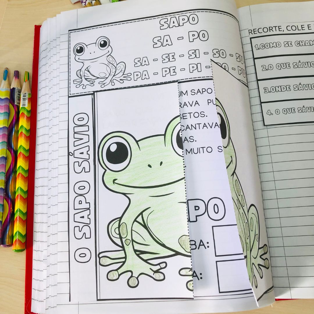 Coleção Alfabetizando com palavras - chave e textos interativos V01 - Imagem 2