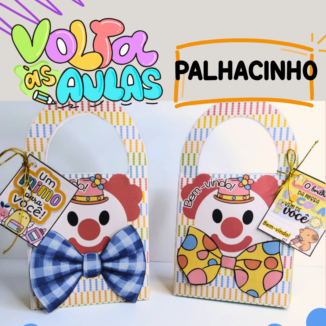 Caixinha Volta Às Aulas Palhacinho Gravata M03