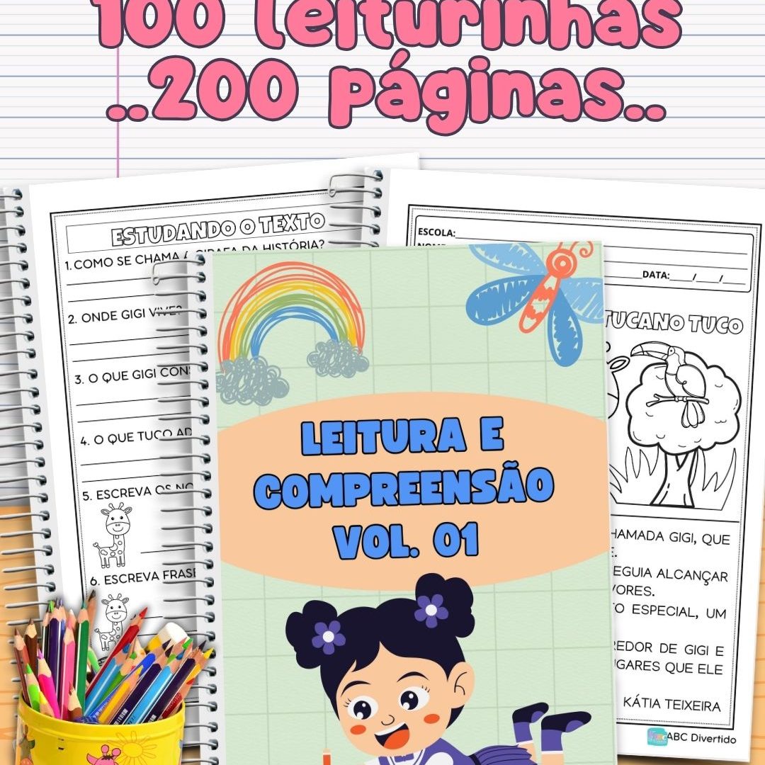 Atividades de Leitura e Compreensão 2° ano 100 Leiturinhas
