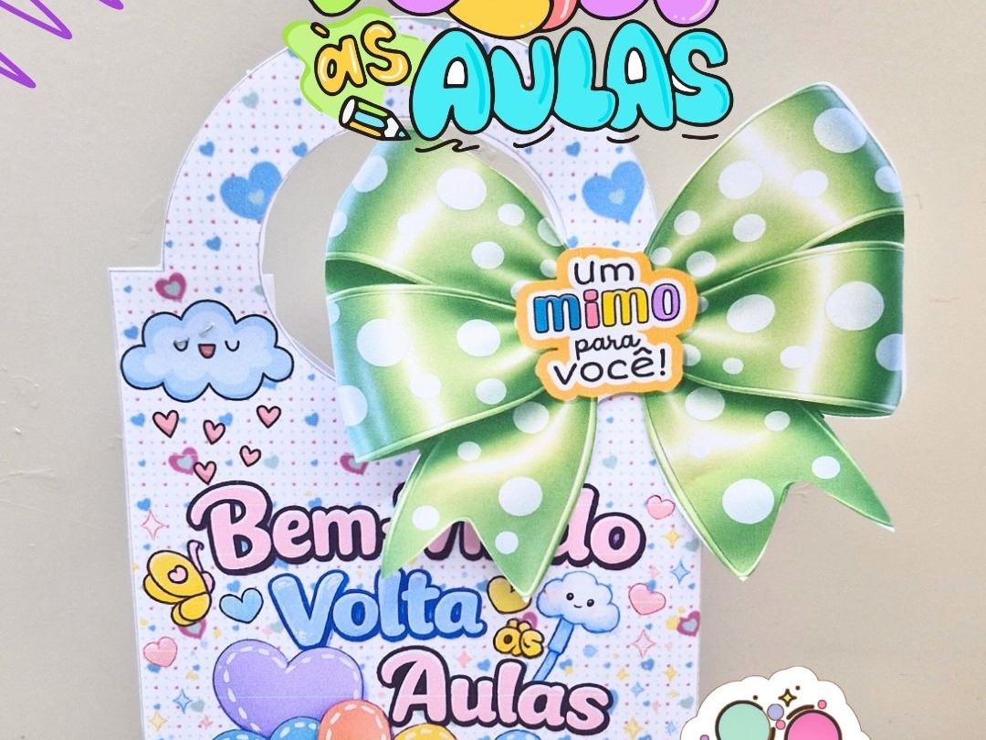i Lembrancinha Chuva de Amor Volta às Aulas 06