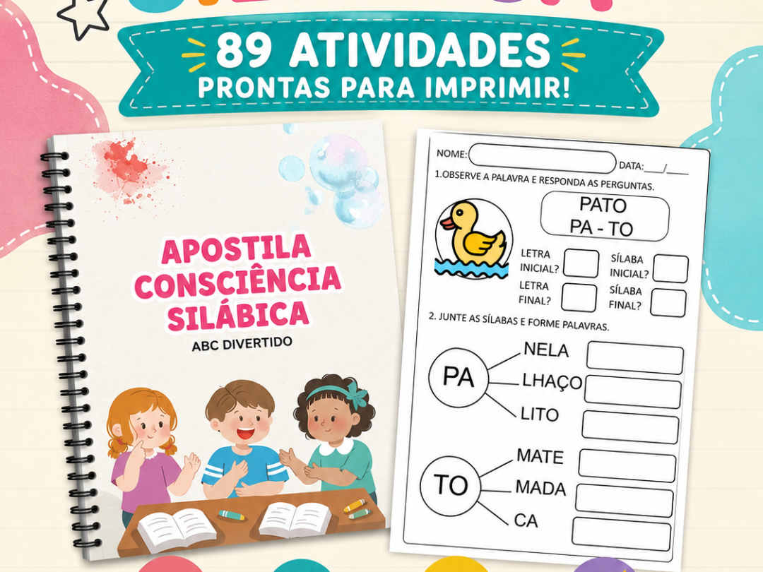 Apostila Consciência Silábica 89 Páginas