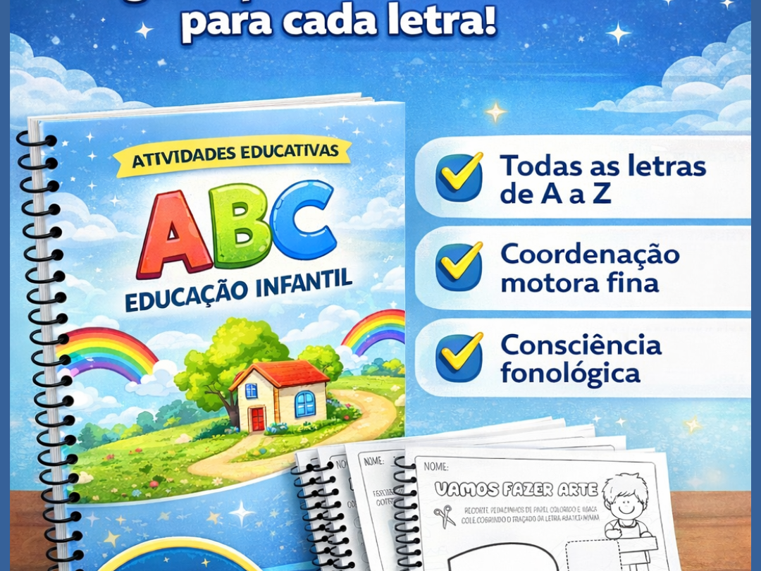 600 Páginas Educação Infantil - 26 apostilas