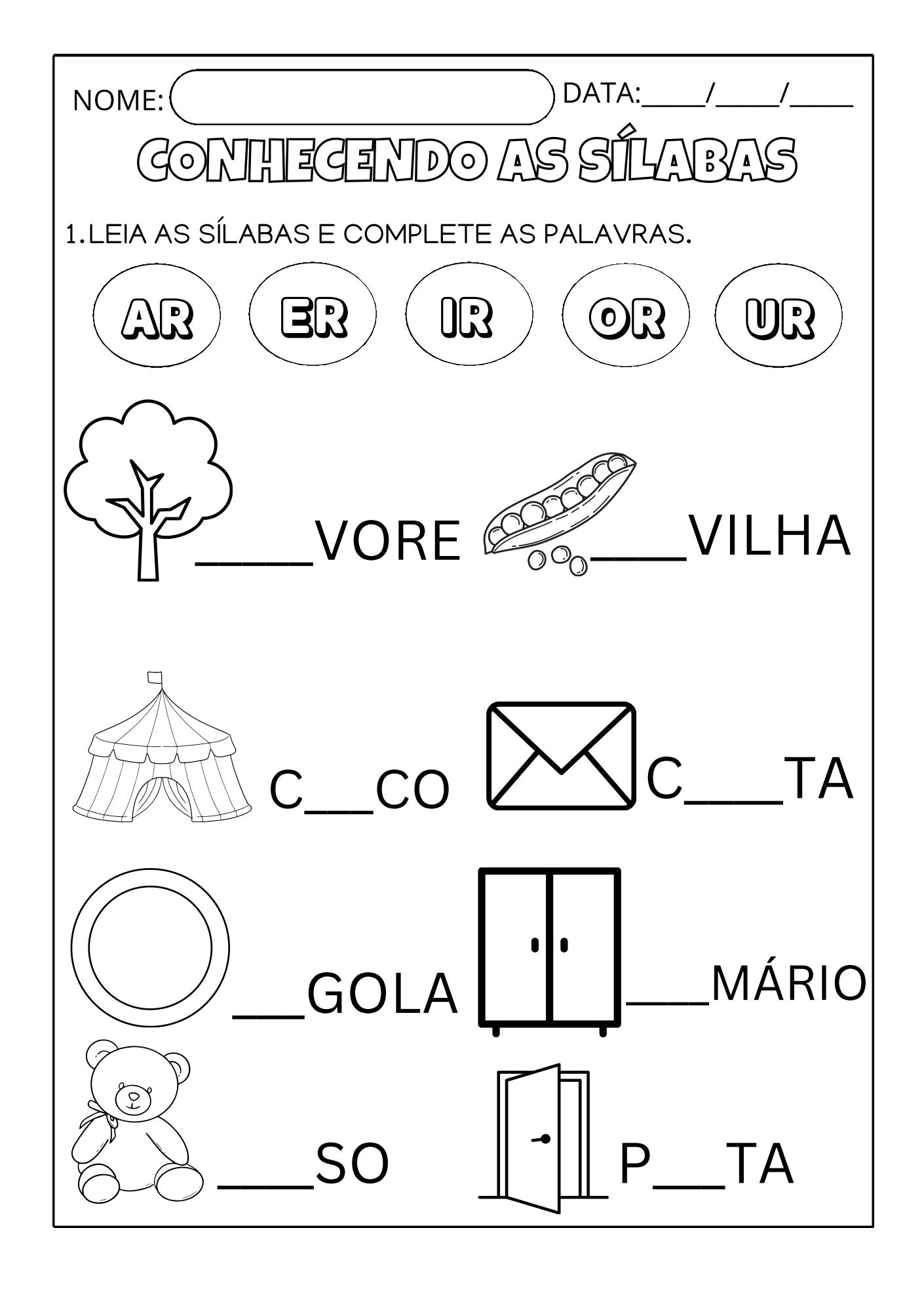 Atividades Sílabas Complexas PDF - Imagem 25