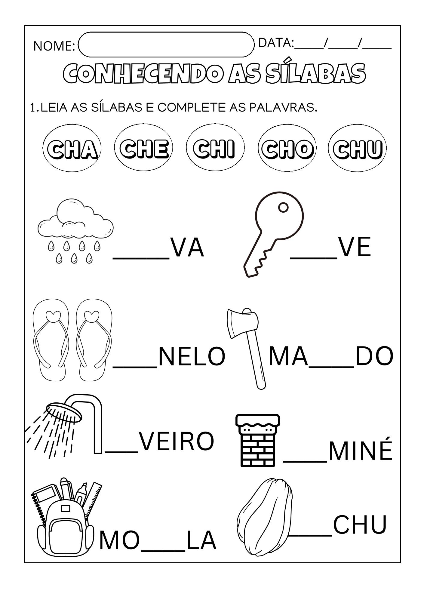 Atividades Sílabas Complexas PDF - Imagem 23