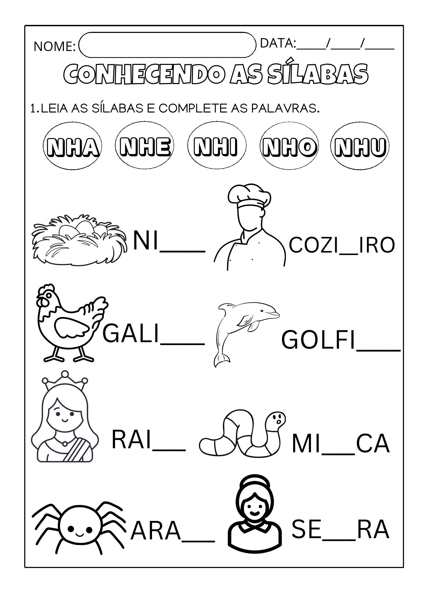 Atividades Sílabas Complexas PDF - Imagem 22
