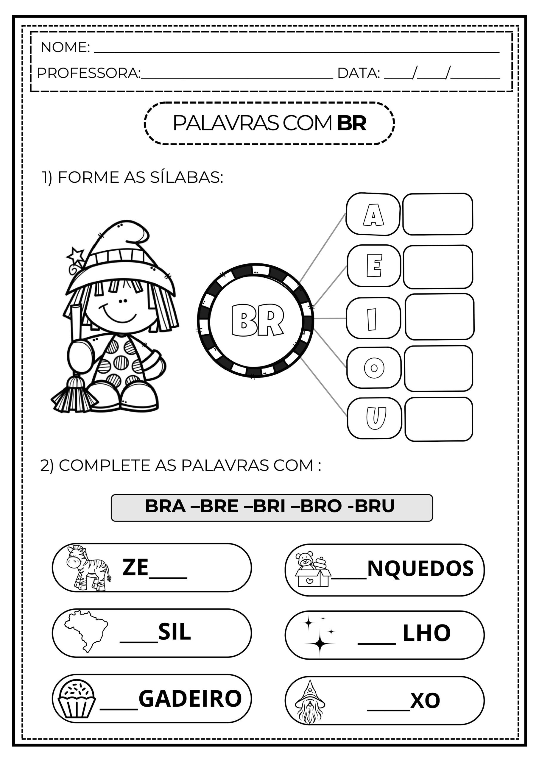 Atividades Sílabas Complexas PDF - Imagem 18