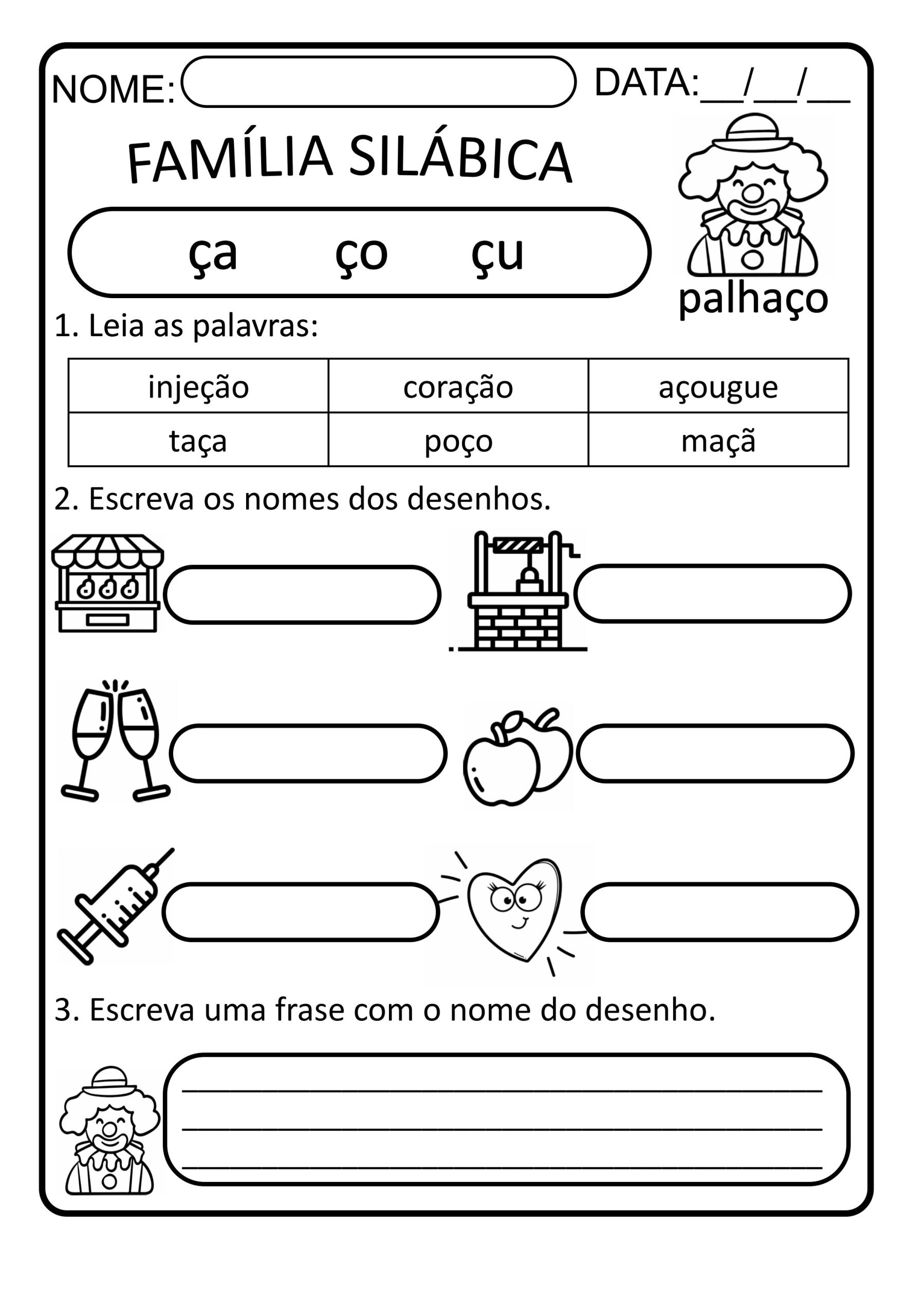Atividades Sílabas Complexas PDF - Imagem 14