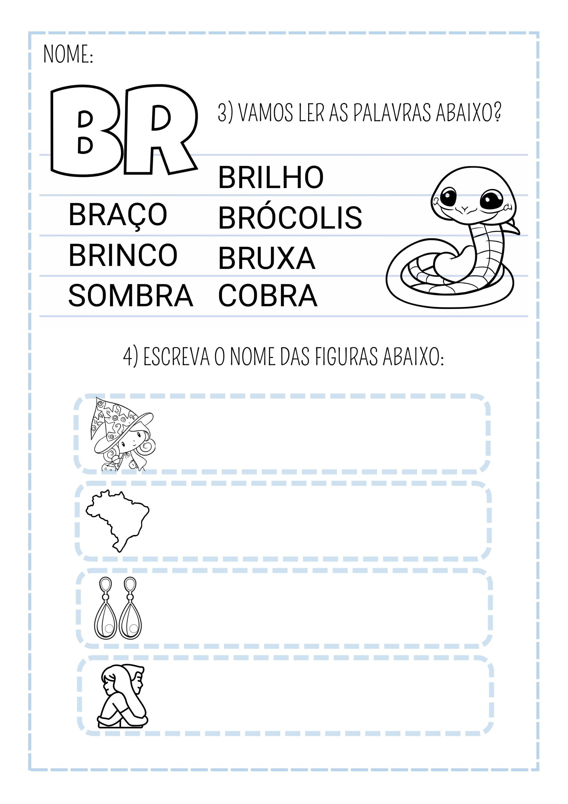 Atividades Sílabas Complexas PDF - Imagem 5