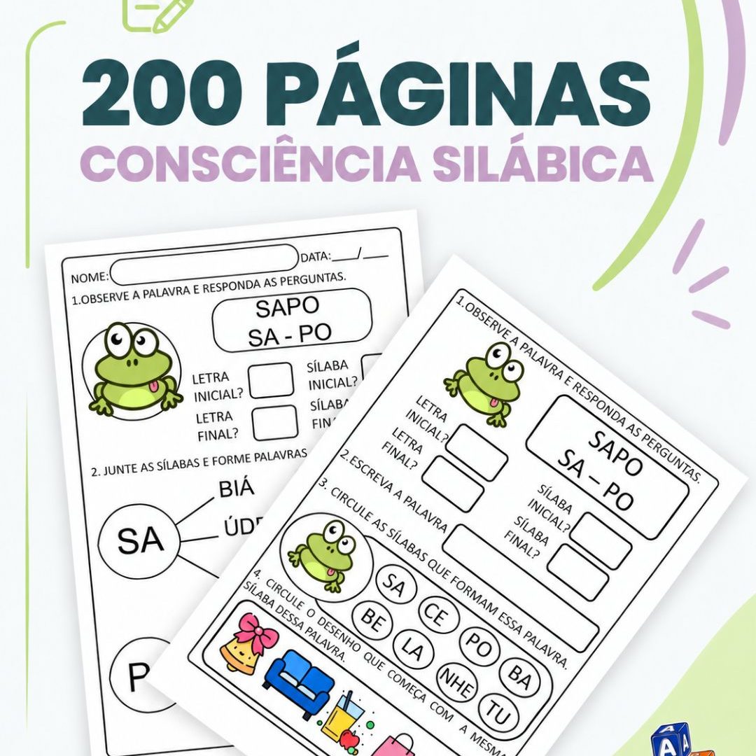 200 Atividades Consciência Silábica