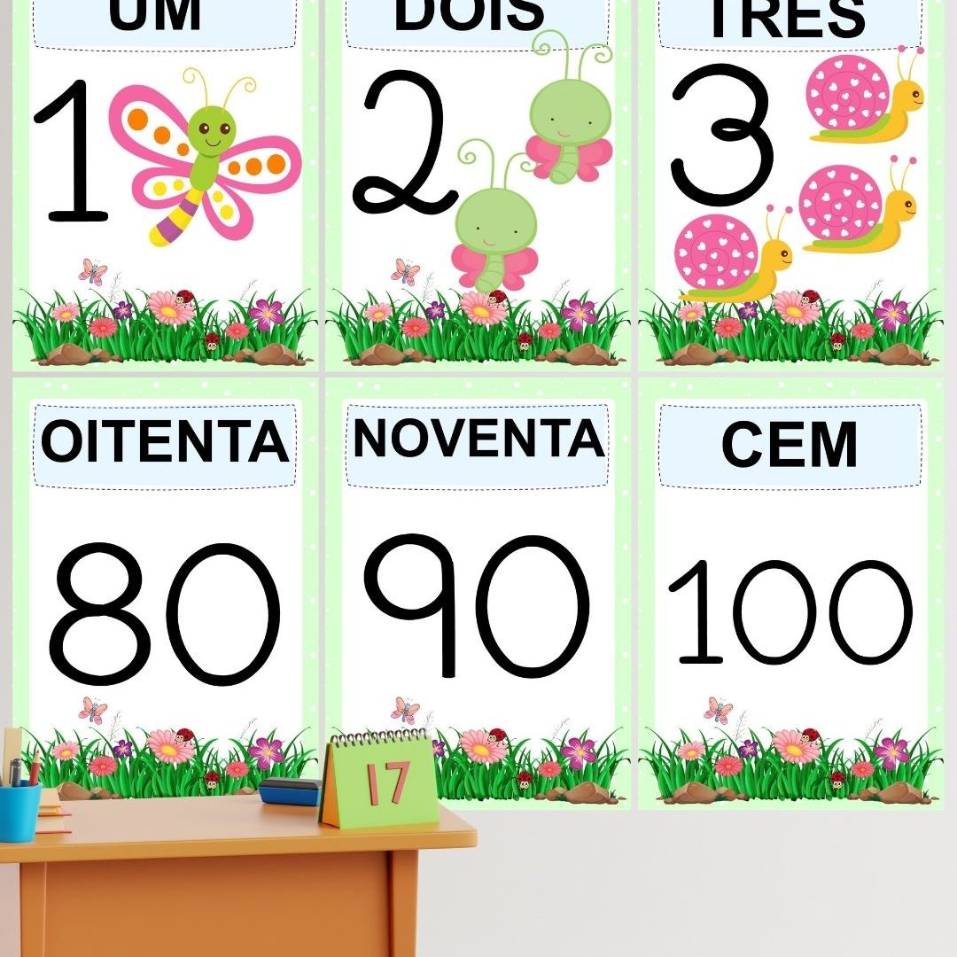 Números Bichinhos de Jardim até 100
